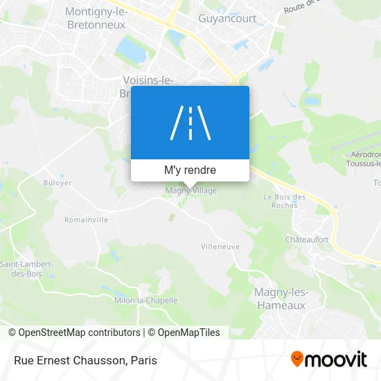 Rue Ernest Chausson plan