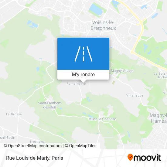 Rue Louis de Marly plan