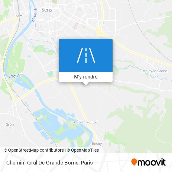 Chemin Rural De Grande Borne plan