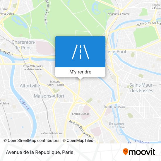 Avenue de la République plan
