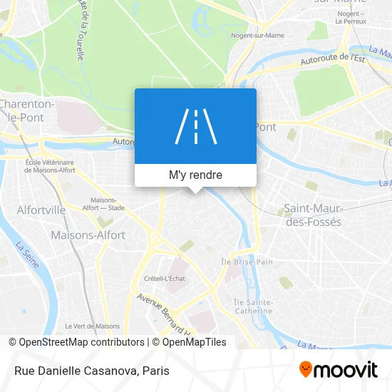 Rue Danielle Casanova plan