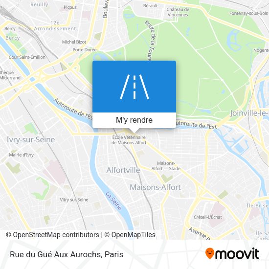Rue du Gué Aux Aurochs plan