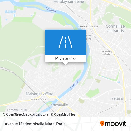 Avenue Mademoiselle Mars plan