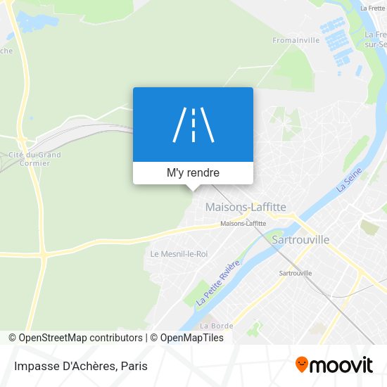 Impasse D'Achères plan