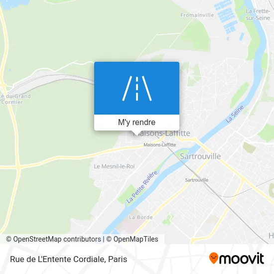 Rue de L'Entente Cordiale plan