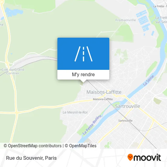 Rue du Souvenir plan