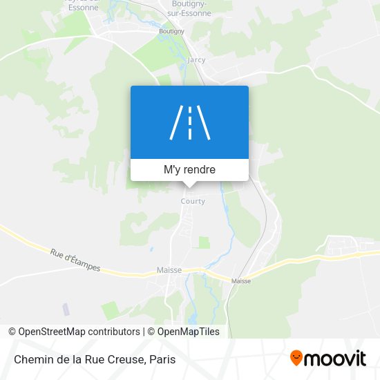 Chemin de la Rue Creuse plan