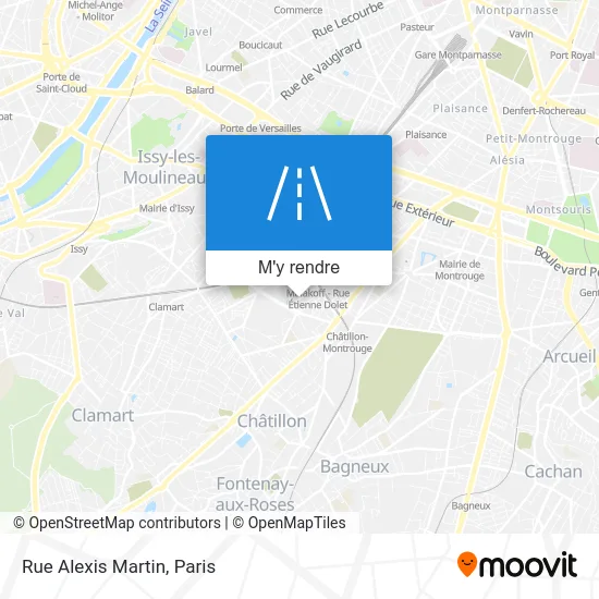 Rue Alexis Martin plan