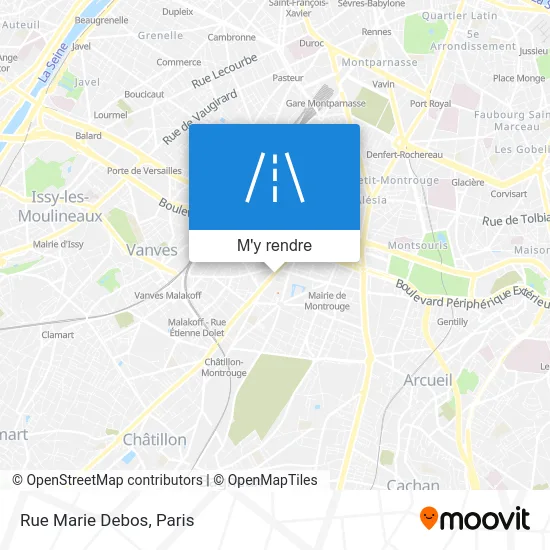 Rue Marie Debos plan