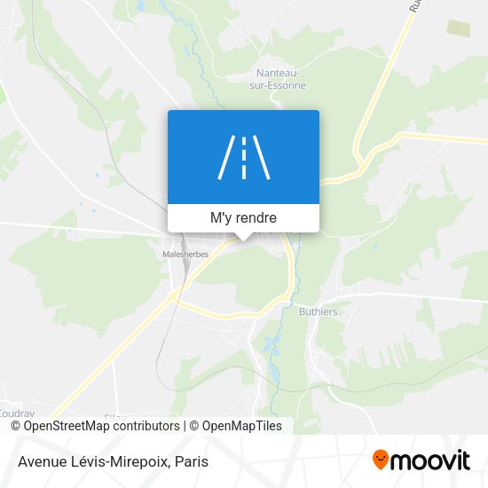 Avenue Lévis-Mirepoix plan