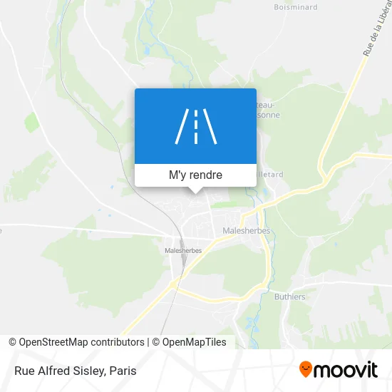 Rue Alfred Sisley plan