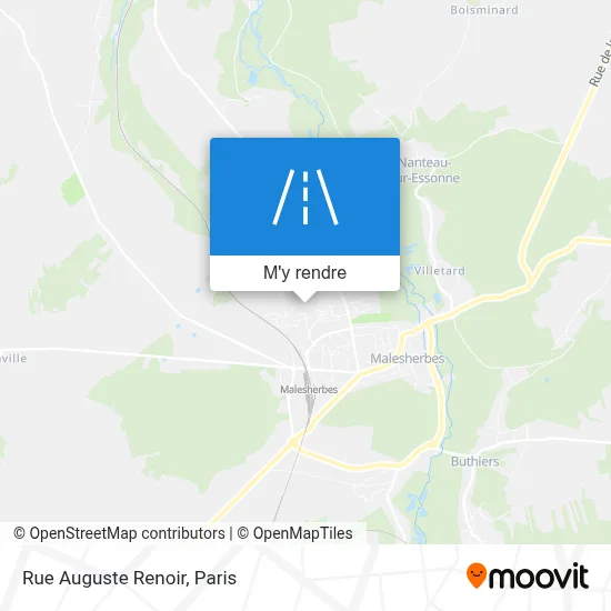 Rue Auguste Renoir plan