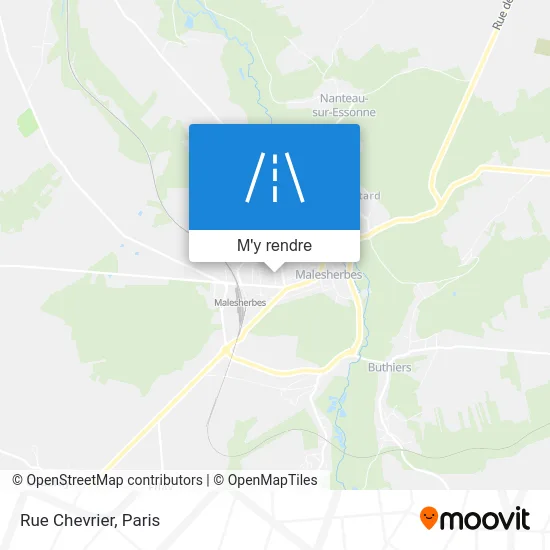 Rue Chevrier plan