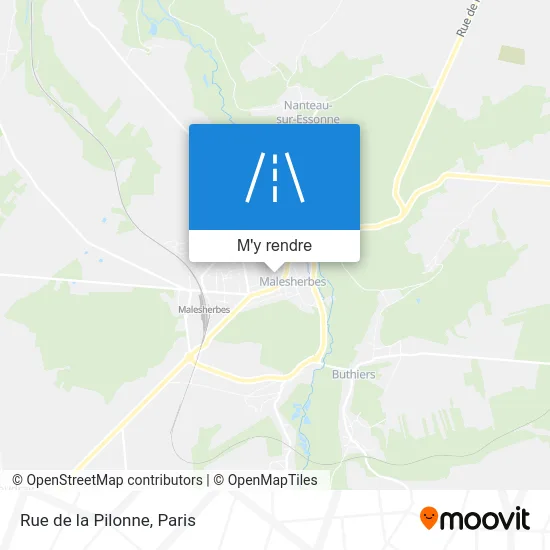 Rue de la Pilonne plan