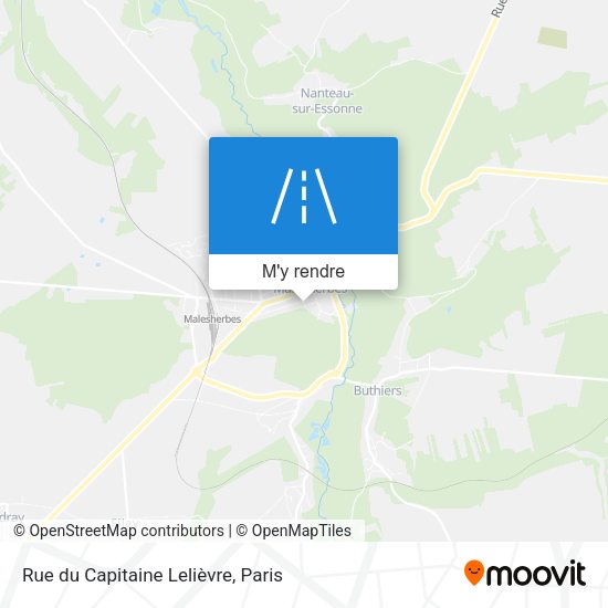 Rue du Capitaine Lelièvre plan