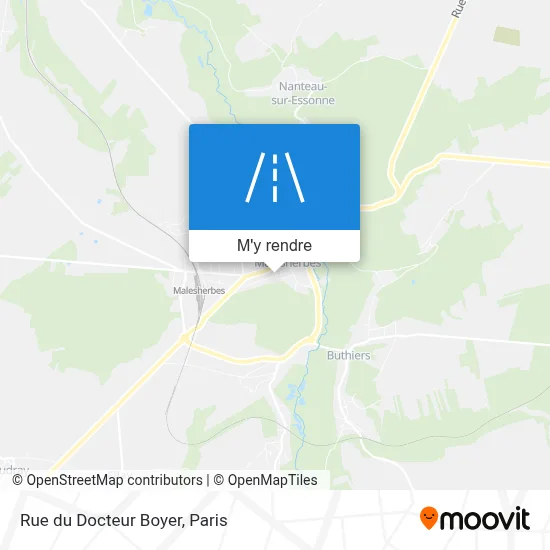 Rue du Docteur Boyer plan