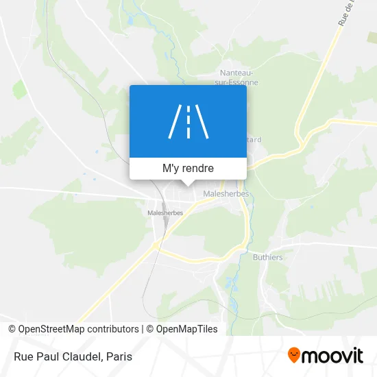 Rue Paul Claudel plan