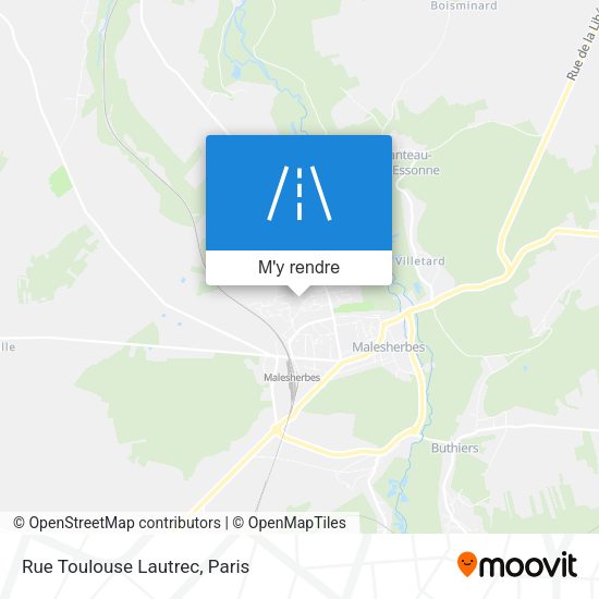 Rue Toulouse Lautrec plan