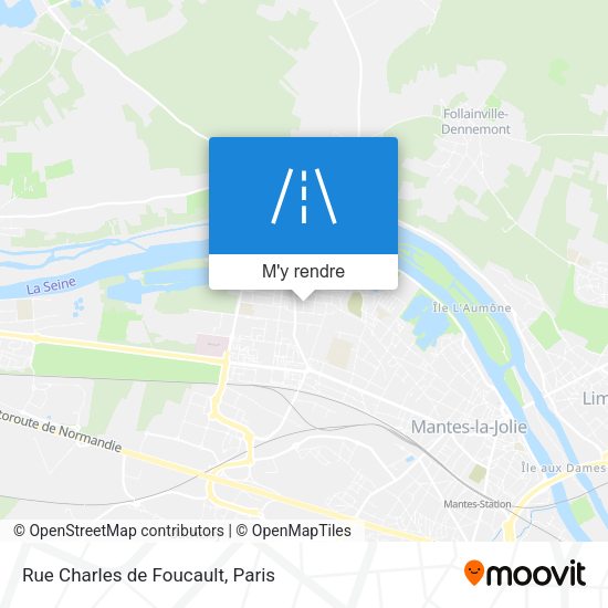 Rue Charles de Foucault plan
