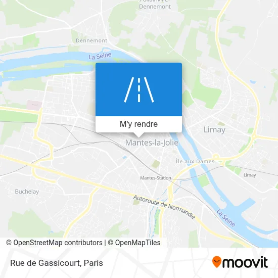 Rue de Gassicourt plan