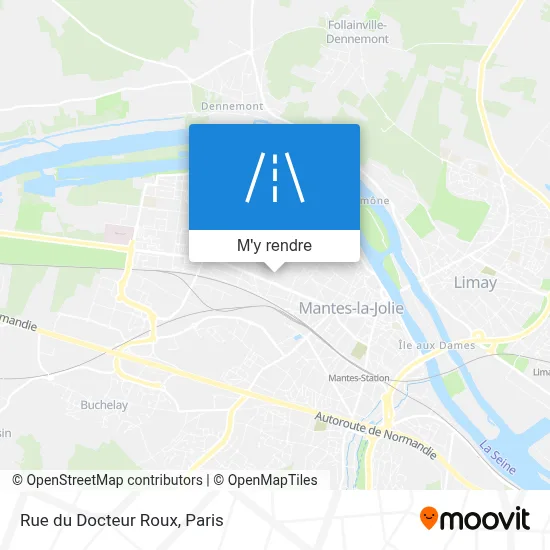 Rue du Docteur Roux plan