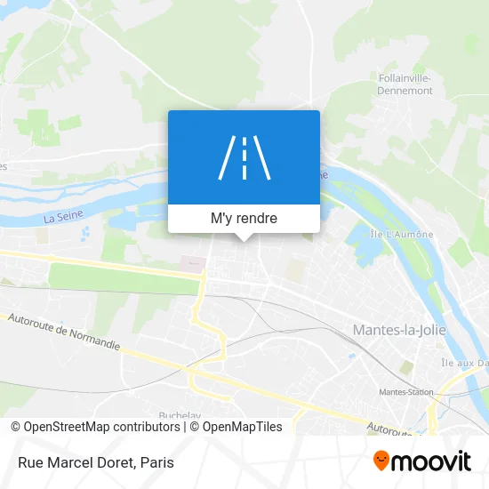 Rue Marcel Doret plan