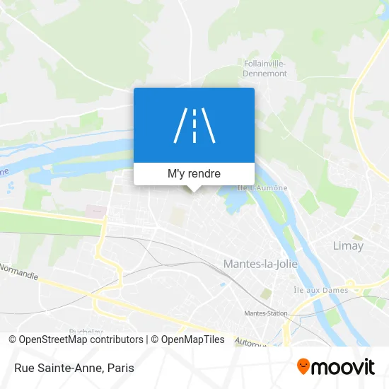 Rue Sainte-Anne plan