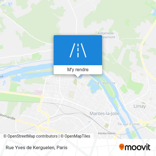 Rue Yves de Kerguelen plan