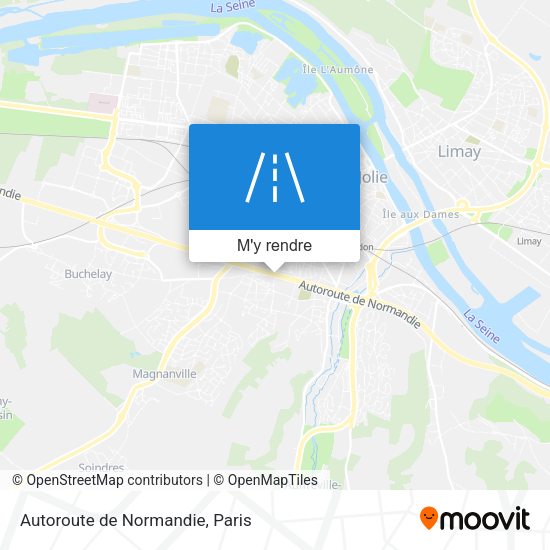 Autoroute de Normandie plan