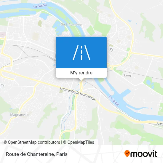 Route de Chantereine plan