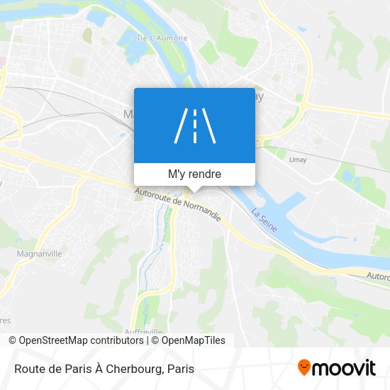 Route de Paris À Cherbourg plan