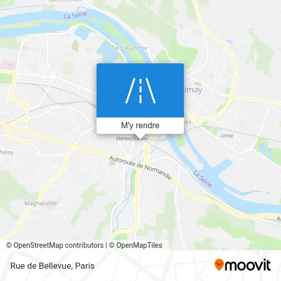 Rue de Bellevue plan