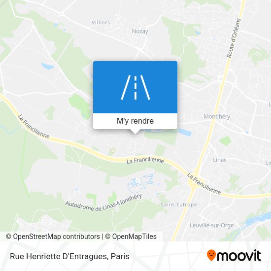 Rue Henriette D'Entragues plan