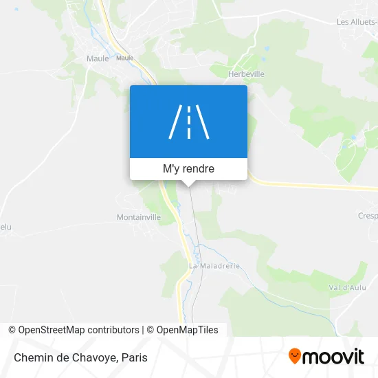 Chemin de Chavoye plan