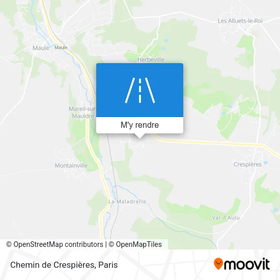 Chemin de Crespières plan