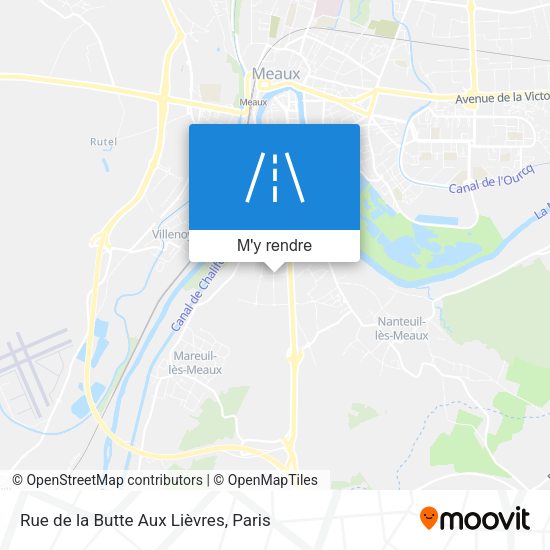 Rue de la Butte Aux Lièvres plan