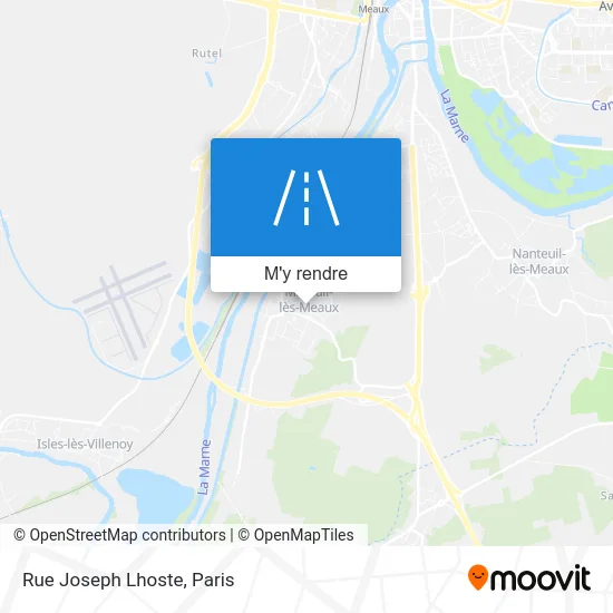 Rue Joseph Lhoste plan