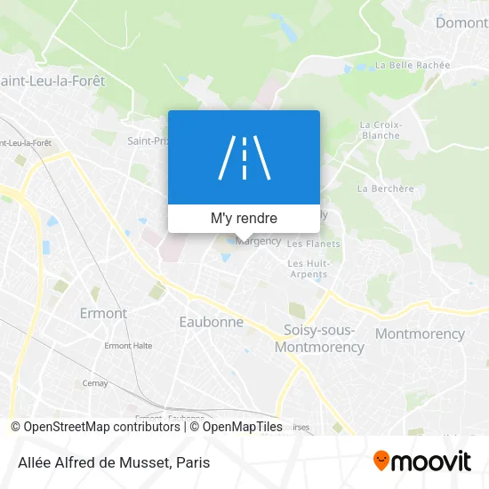 Allée Alfred de Musset plan