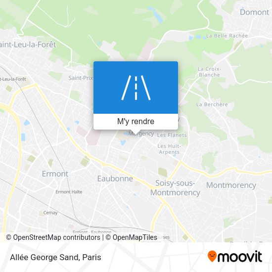 Allée George Sand plan