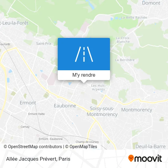 Allée Jacques Prévert plan