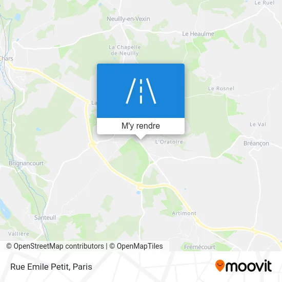 Rue Emile Petit plan