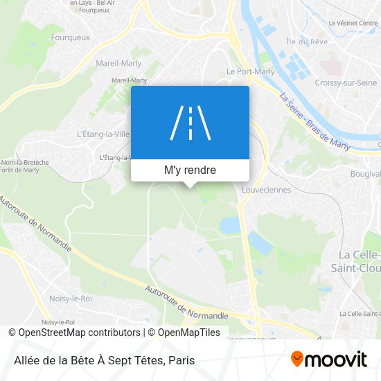 Allée de la Bête À Sept Têtes plan