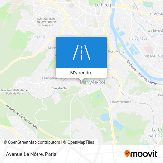 Avenue Le Nôtre plan