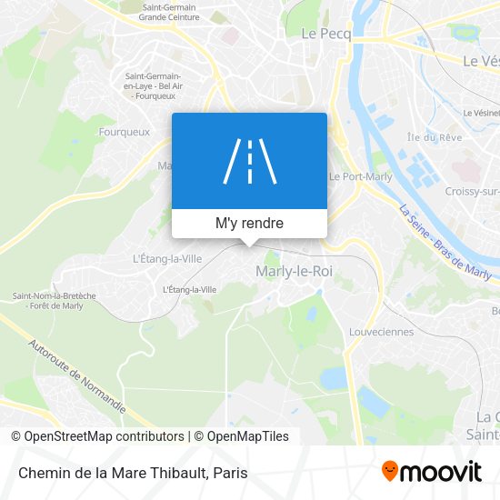 Chemin de la Mare Thibault plan