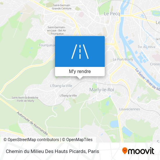 Chemin du Milieu Des Hauts Picards plan