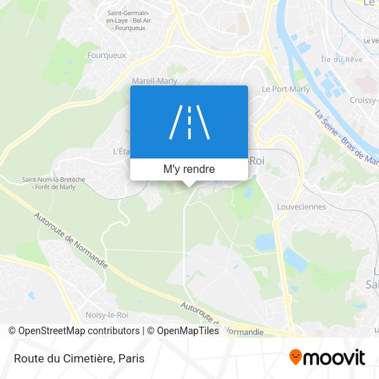 Route du Cimetière plan