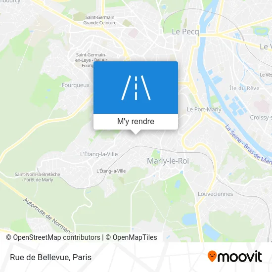 Rue de Bellevue plan