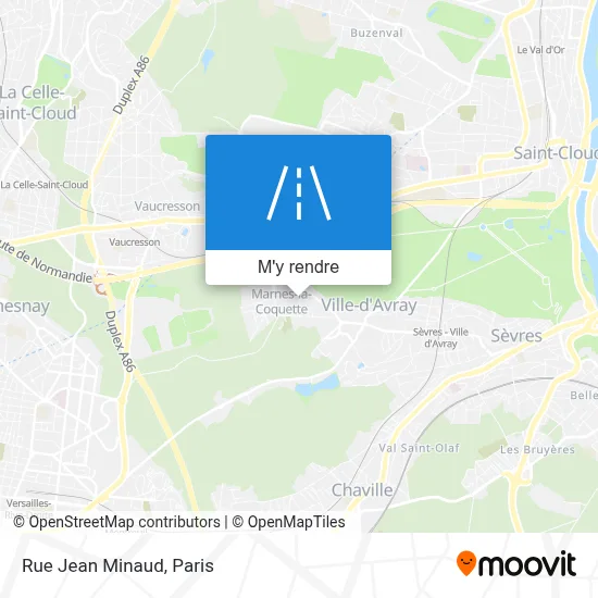 Rue Jean Minaud plan