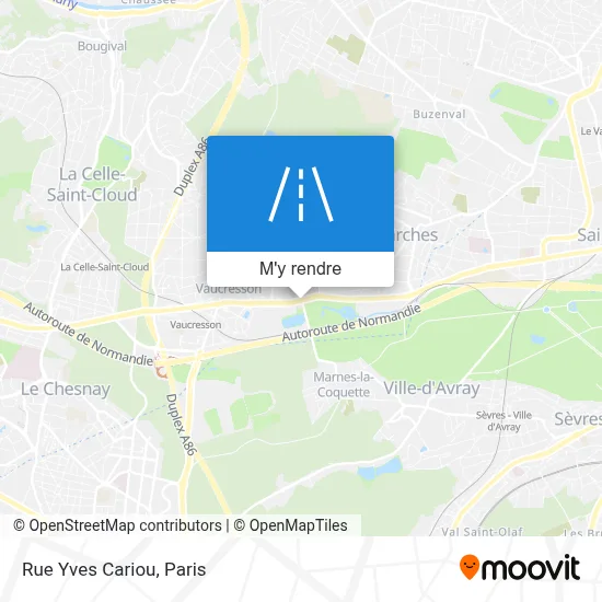 Rue Yves Cariou plan