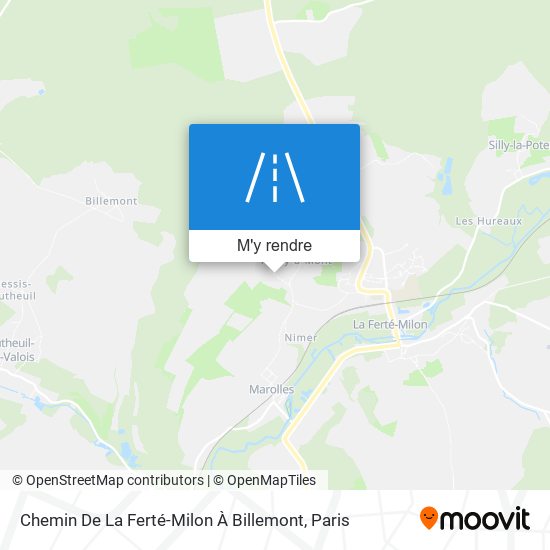 Chemin De La Ferté-Milon À Billemont plan